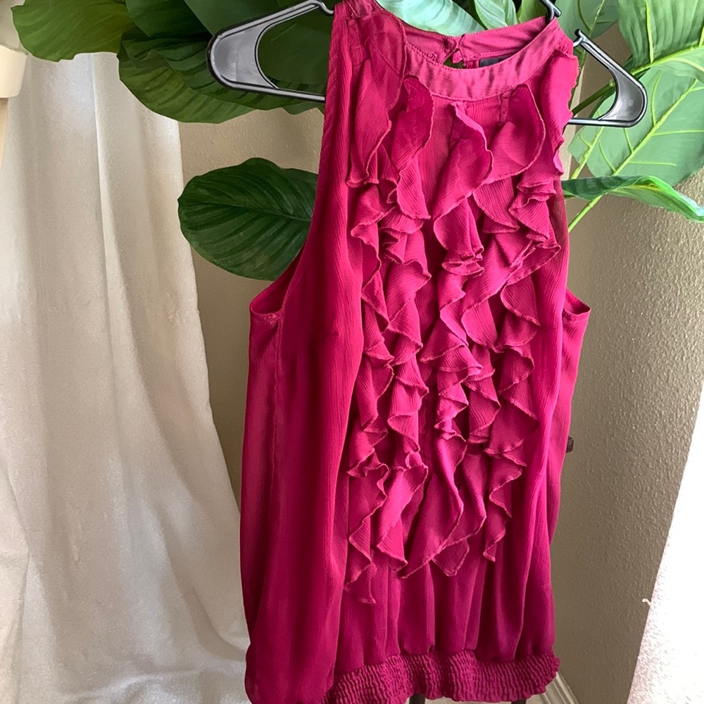 Mossimo Ruffle Sleeveless Blouse